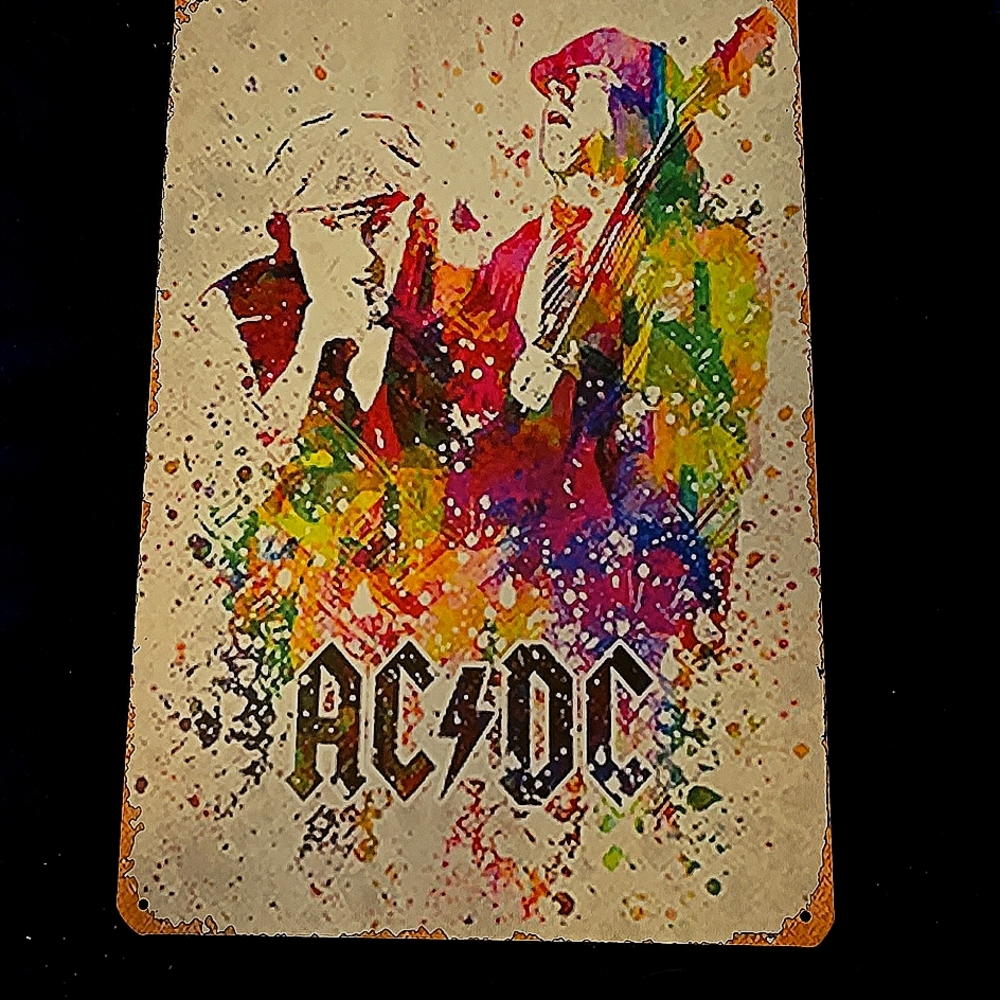 ACDC Band Decorative Aluminum Sign